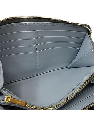Céline Grey Leather Wallet (view 2)