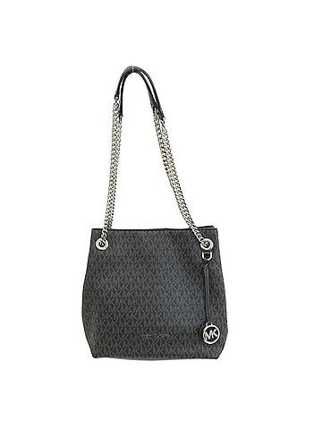 Michael Kors Jet Set Black Canvas Tote Bag (view 1)