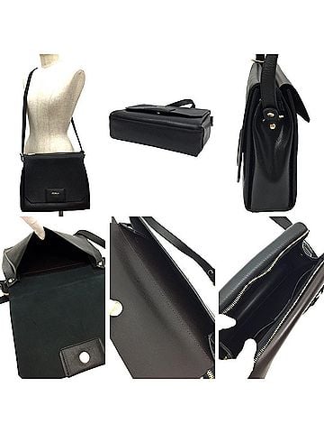 FURLA Black Leather Shopper Bag (view 2)