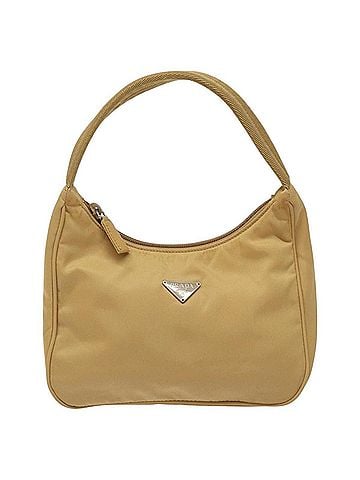 Prada Re-Nylon Beige Synthetic Clutch Bag (view 1)