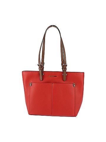Michael Kors Jet Set Red Leather Tote Bag (view 1)