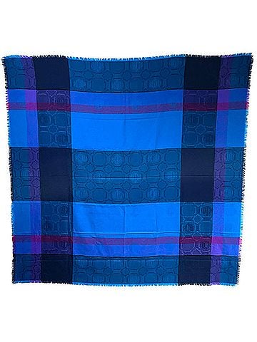 Dior Blue Silk Shawl (view 2)