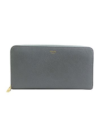 Céline Grey Leather Wallet (view 1)