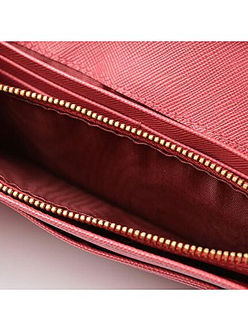 Prada Saffiano Pink Metal Wallet (view 2)