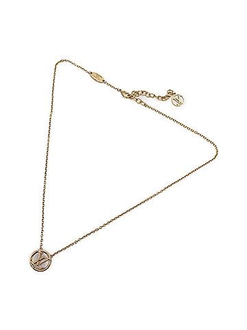 Louis Vuitton Collier Miss Lv Gold Metal Necklace Jewelry (view 1)