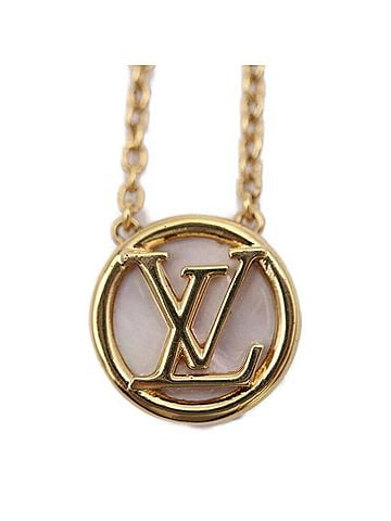 Louis Vuitton Collier Miss Lv Gold Metal Necklace Jewelry (view 2)