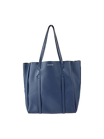 Balenciaga Everyday Blue Leather Tote Bag (view 1)