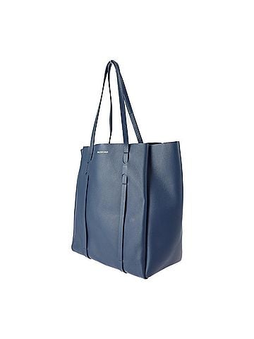 Balenciaga Everyday Blue Leather Tote Bag (view 2)