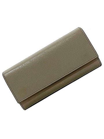 Céline Grey Leather Wallet (view 1)