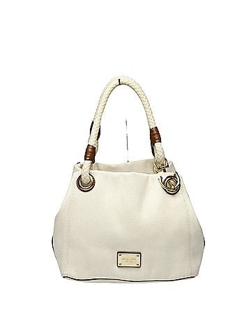 Michael Kors White Canvas Tote Bag (view 1)