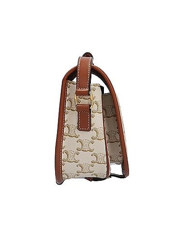 Céline Triomphe Brown Leather Shopper Bag (view 2)