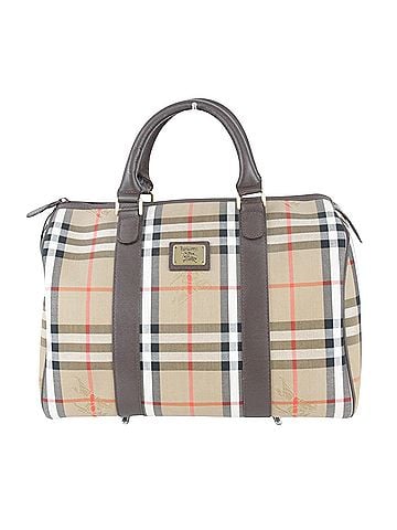 Burberry Nova Check Brown Canvas Travel Bag (view 1)