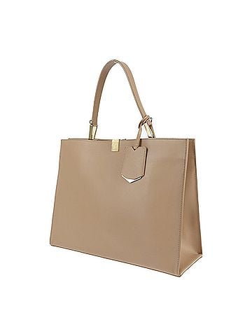 Balenciaga Dix Beige Leather Handbag (view 2)