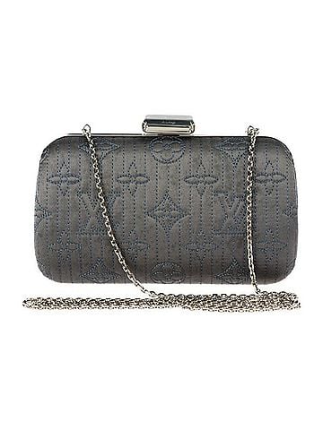 Louis Vuitton Minaudiere Motard Grey Synthetic Clutch Bag (view 1)