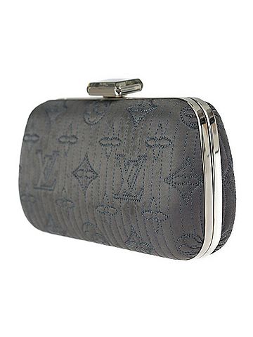 Louis Vuitton Minaudiere Motard Grey Synthetic Clutch Bag (view 2)