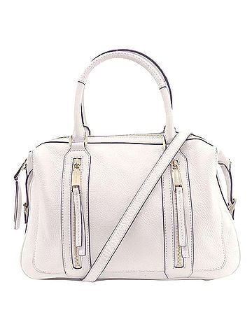 Michael Kors White Leather Tote Bag (view 1)