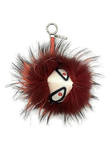 Fendi Monster Burgundy Fur Bag Jewelry (view 1)