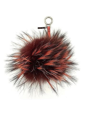 Fendi Monster Burgundy Fur Bag Jewelry (view 2)