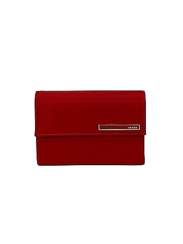 Prada Saffiano Red Leather Wallet (view 1)