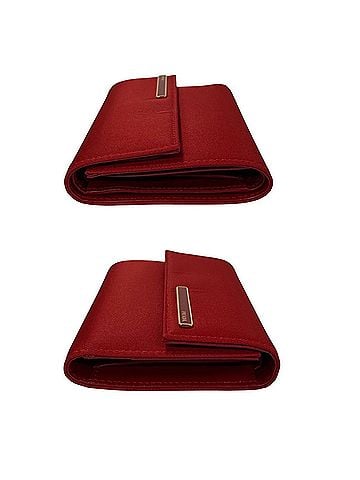 Prada Saffiano Red Leather Wallet (view 2)