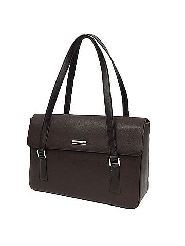 Burberry Brown Leather Shopper Bag (view 1)