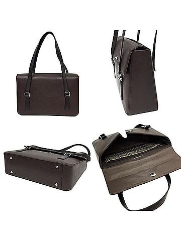 Burberry Brown Leather Shopper Bag (view 2)