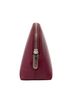 Louis Vuitton 100% Leather Solid Red Cosmetic Pouch Burgundy Leather Clutch Bag One size - photo 3
