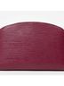 Louis Vuitton 100% Leather Solid Red Cosmetic Pouch Burgundy Leather Clutch Bag One size - photo 2