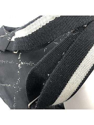 Chanel Travel Line Black Synthetic Backpack Bag (view 2)