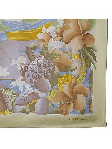 Céline Multicolour Silk Scarf (view 2)