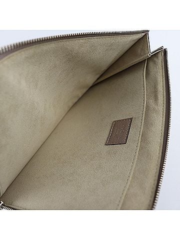 Louis Vuitton Jules Brown Leather Clutch Bag (view 2)