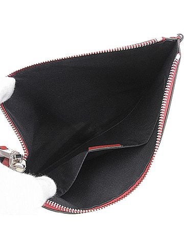 Givenchy Red Leather Clutch Bag (view 2)