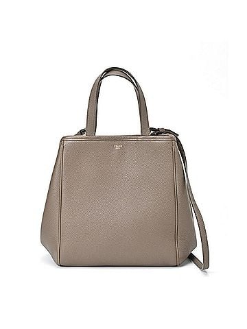 Céline Cabas Grey Leather Tote Bag (view 1)