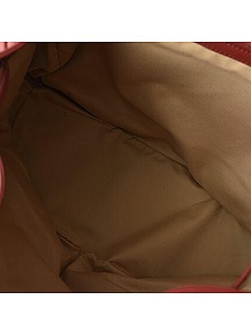 Bottega Veneta Intrecciato Red Leather Backpack Bag (view 2)