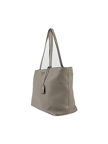 Prada Saffiano Beige Leather Tote Bag (view 2)