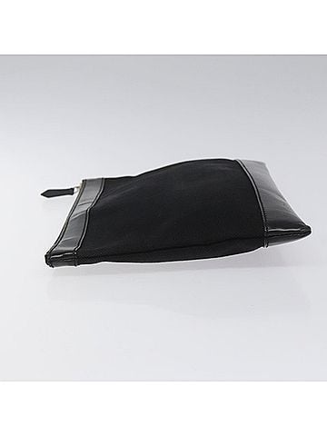 Balenciaga Black Canvas Clutch Bag (view 2)