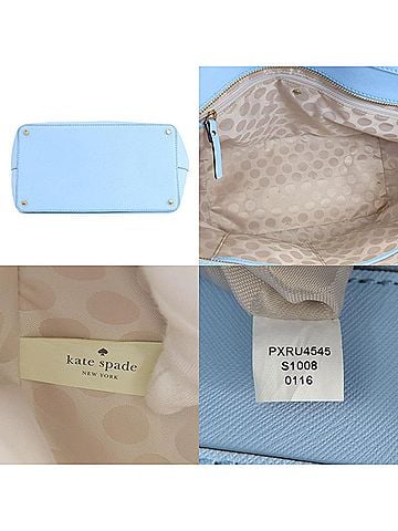 Kate Spade New York Blue Leather Tote Bag (view 2)