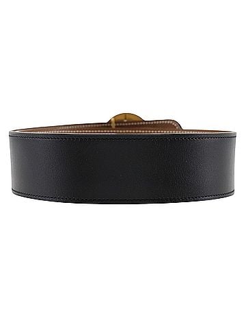 Hermès Black Leather Belt (view 2)