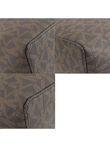 Michael Kors Jet Set Brown Canvas Tote Bag (view 2)