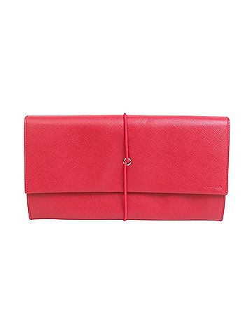 Prada Saffiano Red Leather Wallet (view 1)