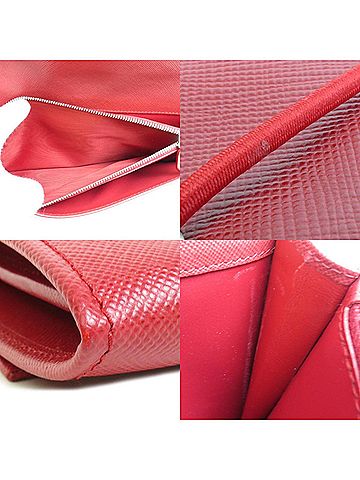 Prada Saffiano Red Leather Wallet (view 2)