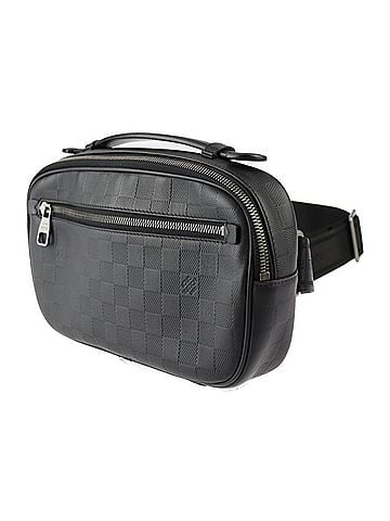 Louis Vuitton Ambler Black Canvas Clutch Bag (view 2)
