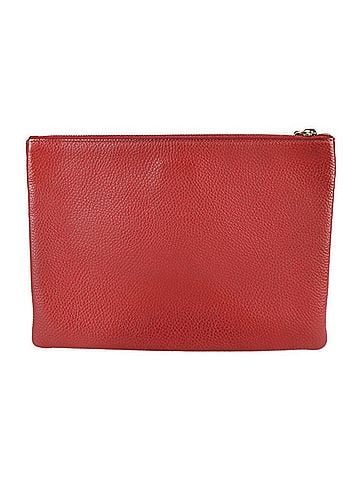 Gucci Animalier Red Leather Clutch Bag (view 1)