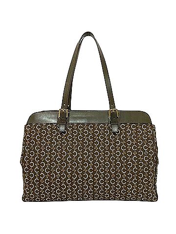 Céline Macadam Brown Canvas Tote Bag (view 1)