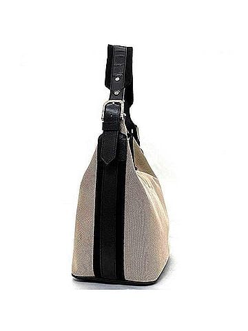 Burberry Black Canvas Shopper Bag (view 2)