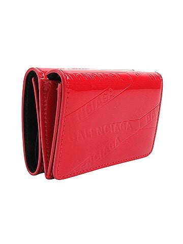 Balenciaga Red Patent Leather Wallet (view 1)