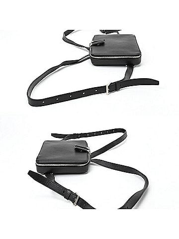 Prada Saffiano Black Leather Backpack Bag (view 2)