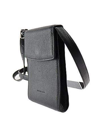 Balenciaga Black Leather Shoulder Bag (view 2)