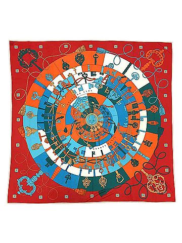 Hermès Carré 90 Multicolour Silk Scarf (view 1)