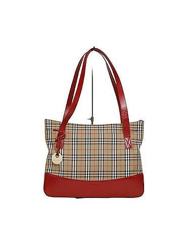 Burberry Beige Canvas Tote Bag (view 1)